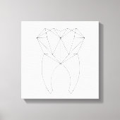 Geo Tooth Canvas Afdruk (Voorkant)
