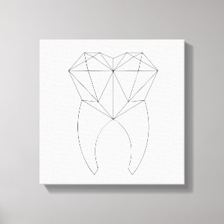 Geo Tooth Canvas Afdruk