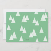 Geo Trees Modern Minimal Vakantie Kerstmis Feestdagenkaart (Achterkant)