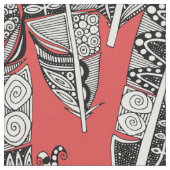 geo veren rood stof (Close Up)