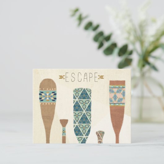 Geo VI buiten | Escape Briefkaart (Staand voorkant)