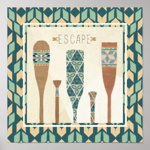 Geo VI buitenshuis   Escape Poster