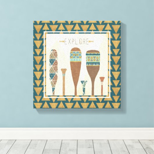 Geo VII buiten | Onderzoek Canvas Afdruk (Insitu (Houten vloer))