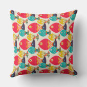 geo vis ivoor kussen (Achterkant)