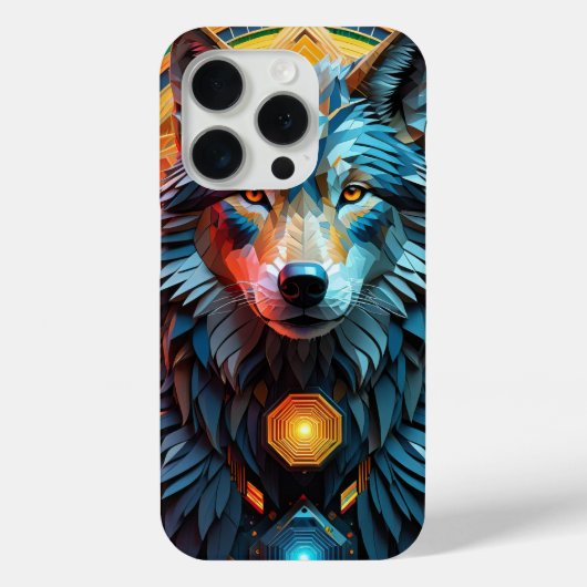 Geo Wolf Case-Mate iPhone Case (Achterkant)