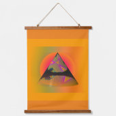 Geo Wood Topped wandtapijt Hangend Wandkleed (Voorkant 2)