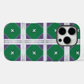 Geo X Paarse en groene iPhone hoesje (Achterkant (horizontaal))