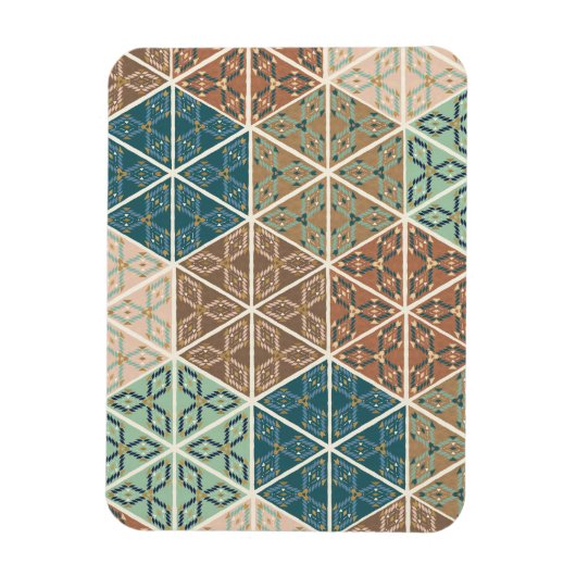 Geo XI voor buitengebruik | Blauw- en Groen tribaa Magneet (Verticaal)