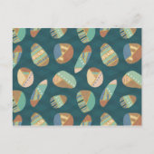 Geo XII buiten | Blauw en groen geometrisch patroo Briefkaart (Voorkant)