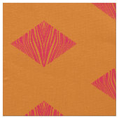 geo zebra roze sinaasappel stof (Close Up)