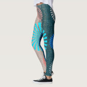 GeoBlend gestreepte leggings, aardse en luchtige t Leggings (Links)