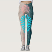 GeoBlend gestreepte leggings, aardse en luchtige t Leggings (Voorkant)
