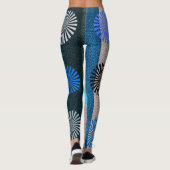 GeoBlend Gestreepte Leggings, Earth & Sky Hues Leggings (Achterkant)