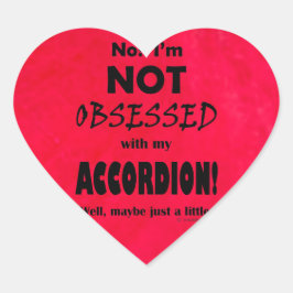 Geobsedeerd Accordion Heart Sticker
