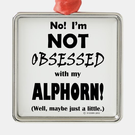 Geobsedeerd Alforn Metalen Ornament (Voorkant)