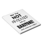 Geobsedeerd Baritone-laptop Notitieblok (Schuin)