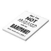 Geobsedeerd Baritone-laptop Notitieblok (Linkerzijde)