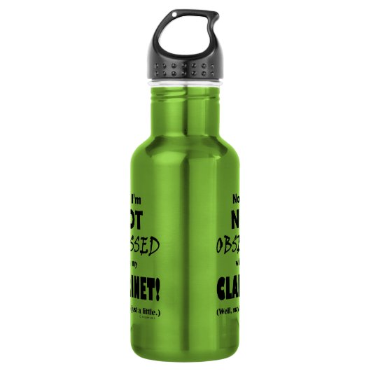 Geobsedeerd Clarinet Waterfles (Voorkant)