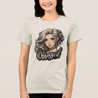 Geobsedeerd -dgn.2 door Maaya_P, Vrouwen Tri-Blend Shirt
