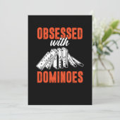 Geobsedeerd door Dominoes Tiles Puzzler Game Gift Kaart (Staand voorkant)