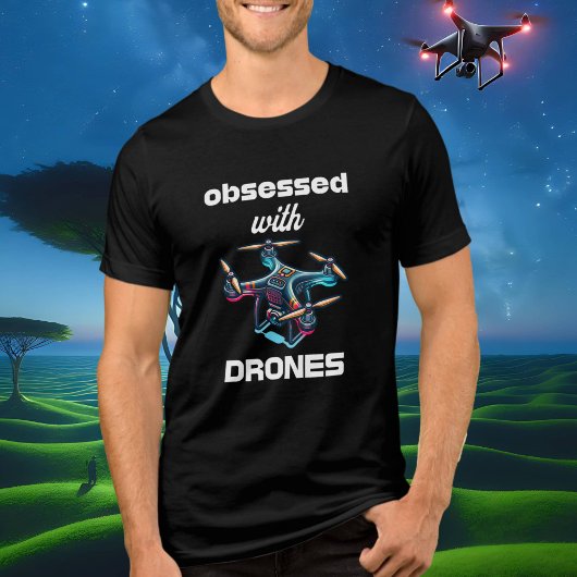 Geobsedeerd door drones Tri-Blend shirt