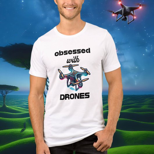 Geobsedeerd door drones Tri-Blend shirt