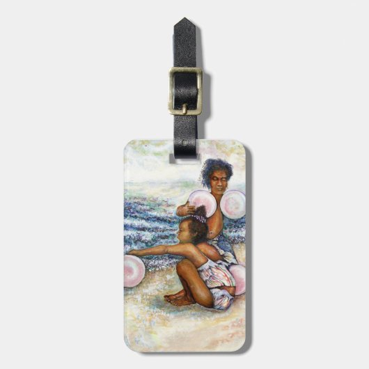 Geobsedeerd door het onmogelijke te overwinnen bagagelabel (Voorkant verticaal)