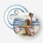 Geobsedeerd door het onmogelijke te overwinnen button flesopener (Voorkant)