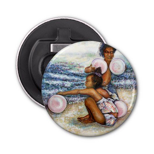 Geobsedeerd door het onmogelijke te overwinnen button flesopener (Voorkant)