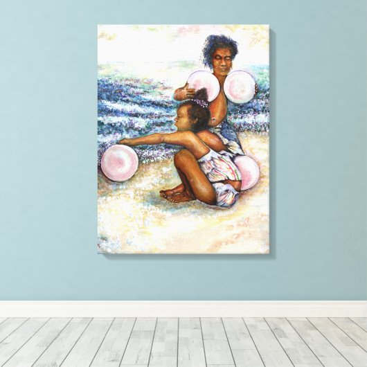 Geobsedeerd door het onmogelijke te overwinnen canvas afdruk (Insitu (Houten vloer))