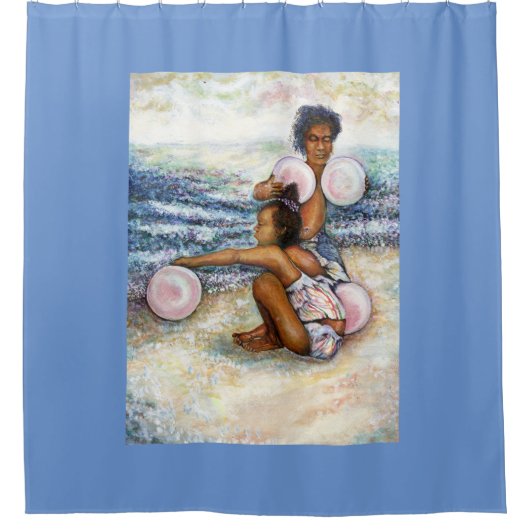 Geobsedeerd door het onmogelijke te overwinnen douchegordijn (Voorkant)