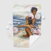 Geobsedeerd door het onmogelijke te overwinnen golfhanddoek (Insitu)