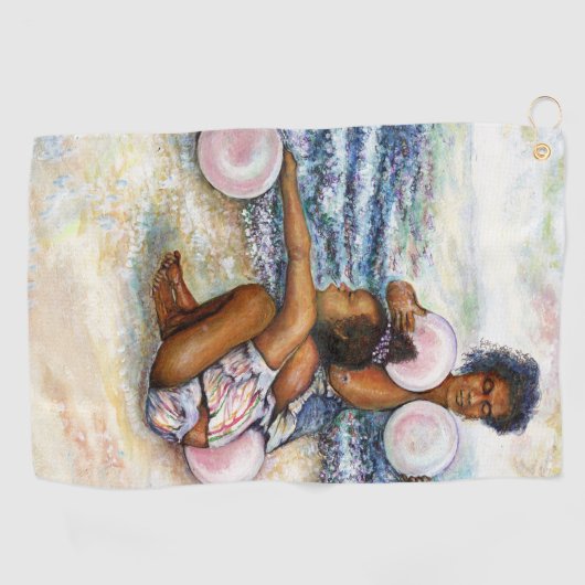 Geobsedeerd door het onmogelijke te overwinnen golfhanddoek (Horizontaal)