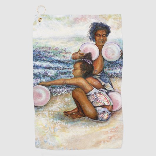 Geobsedeerd door het onmogelijke te overwinnen golfhanddoek (Voorkant)