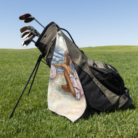 Geobsedeerd door het onmogelijke te overwinnen golfhanddoek (Groen)