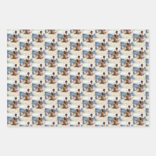 Geobsedeerd door het onmogelijke te overwinnen inpakpapier vel (Voorkant 3)