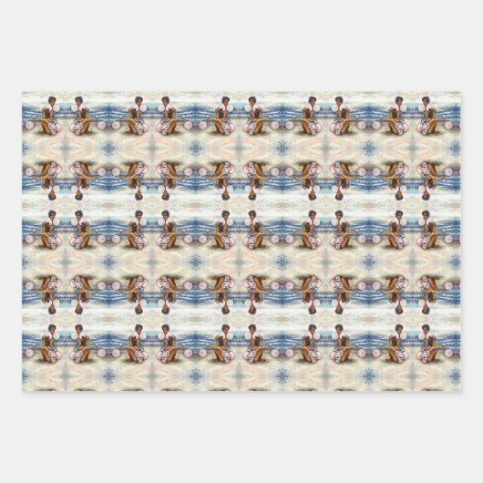 Geobsedeerd door het onmogelijke te overwinnen inpakpapier vel (Voorkant)