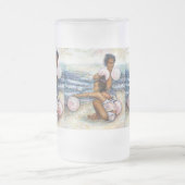 Geobsedeerd door het onmogelijke te overwinnen matglas bierpul (Center)