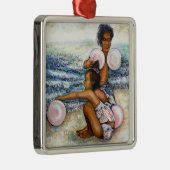 Geobsedeerd door het onmogelijke te overwinnen metalen ornament (Rechts)