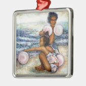 Geobsedeerd door het onmogelijke te overwinnen metalen ornament (Links)