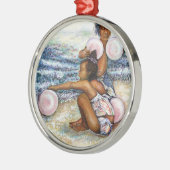 Geobsedeerd door het onmogelijke te overwinnen metalen ornament (Links)