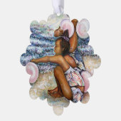 Geobsedeerd door het onmogelijke te overwinnen ornament kaart (Links)