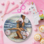 Geobsedeerd door het onmogelijke te overwinnen papieren bordje (Feest)