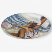 Geobsedeerd door het onmogelijke te overwinnen papieren bordje (Gekanteld)