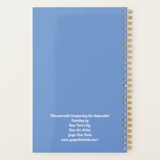 Geobsedeerd door het onmogelijke te overwinnen planner (Achterkant)