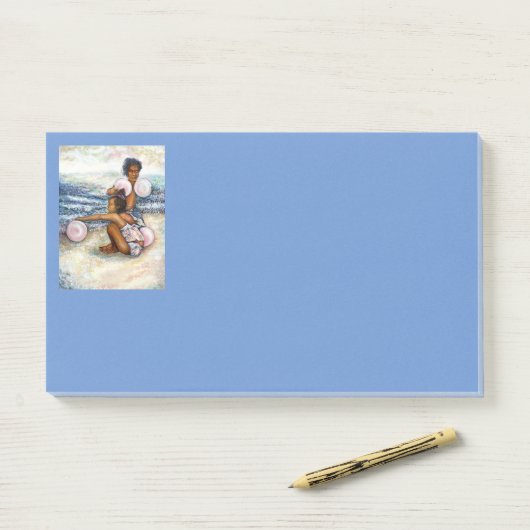 Geobsedeerd door het onmogelijke te overwinnen post-it® notes (Op bureau)