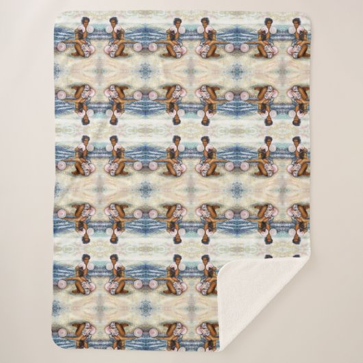 Geobsedeerd door het onmogelijke te overwinnen sherpa deken (Voorkant)