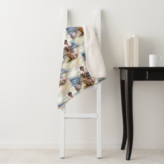 Geobsedeerd door het onmogelijke te overwinnen sherpa deken (In situ)