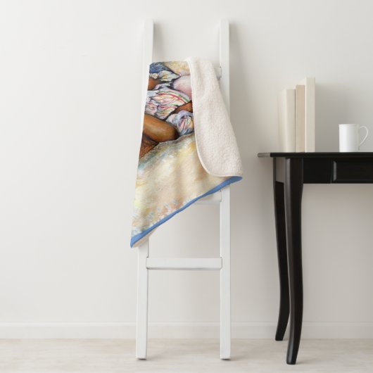 Geobsedeerd door het onmogelijke te overwinnen sherpa deken (In situ)