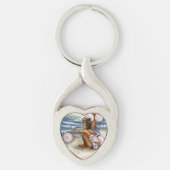 Geobsedeerd door het onmogelijke te overwinnen sleutelhanger (Voorkant)